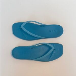 CROCS Miami flip flops in blue